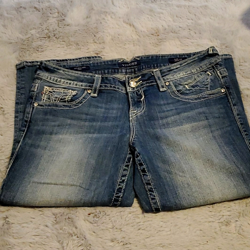 Vigoss embellished jean capris